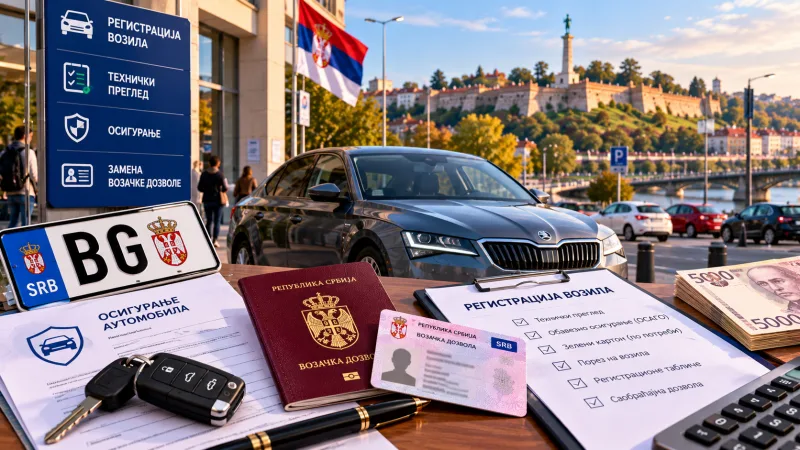 A car in Serbia: registration, insurance and the driving licence