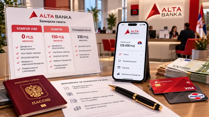 Alta banka: an account for a foreigner and what it costs