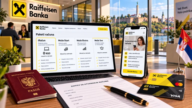 Raiffeisen banka: packages, online opening and what matters