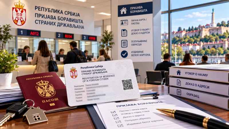 The white card: registering a foreigner's address in Serbia