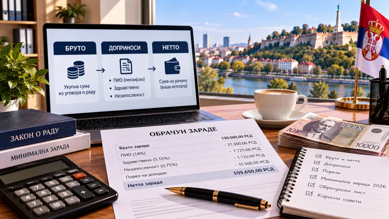 Salaries in Serbia: how net pay is calculated, taxes and contributions