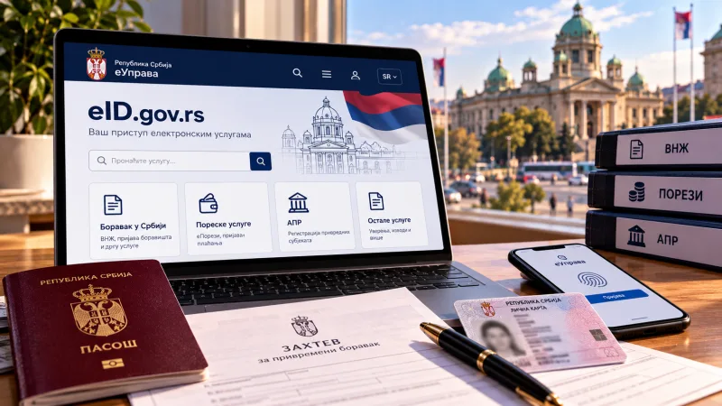 An eID account and Serbia's government services: how to register